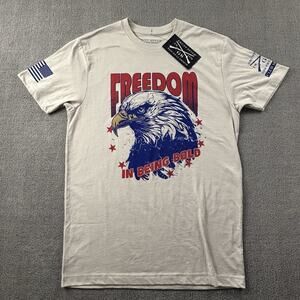 Grunt Style Shirt Adult Medium Short Sleeve 2A Patriotic Casual Men's